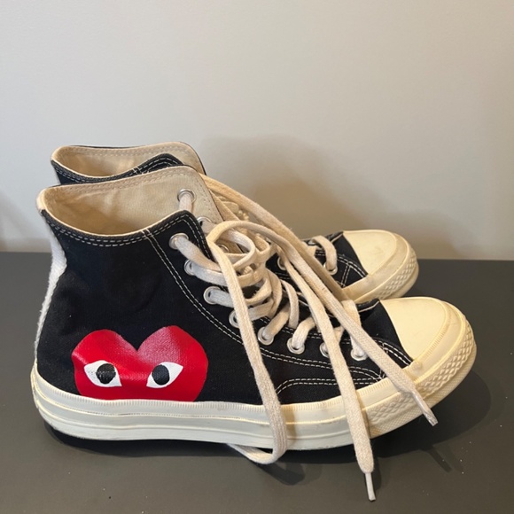Converse x Comme des Garçons PLAY Chuck 70 women’s 9 / Mens 7 - Picture 3 of 8